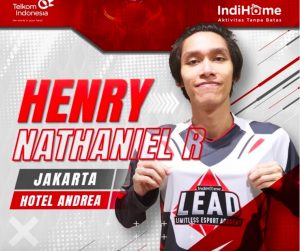 Salah satu atlet eSport kebanggaan; Henry Nathaniel