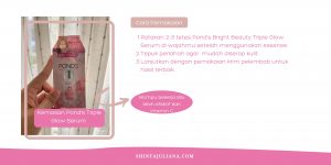Cara pemakaian Serum Pencerah wajah terbaik, Triple Glow serum