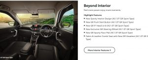 Interior Toy ota New Raize